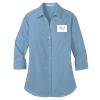 Ladies 3/4 Sleeve Carefree Poplin Shirt Thumbnail